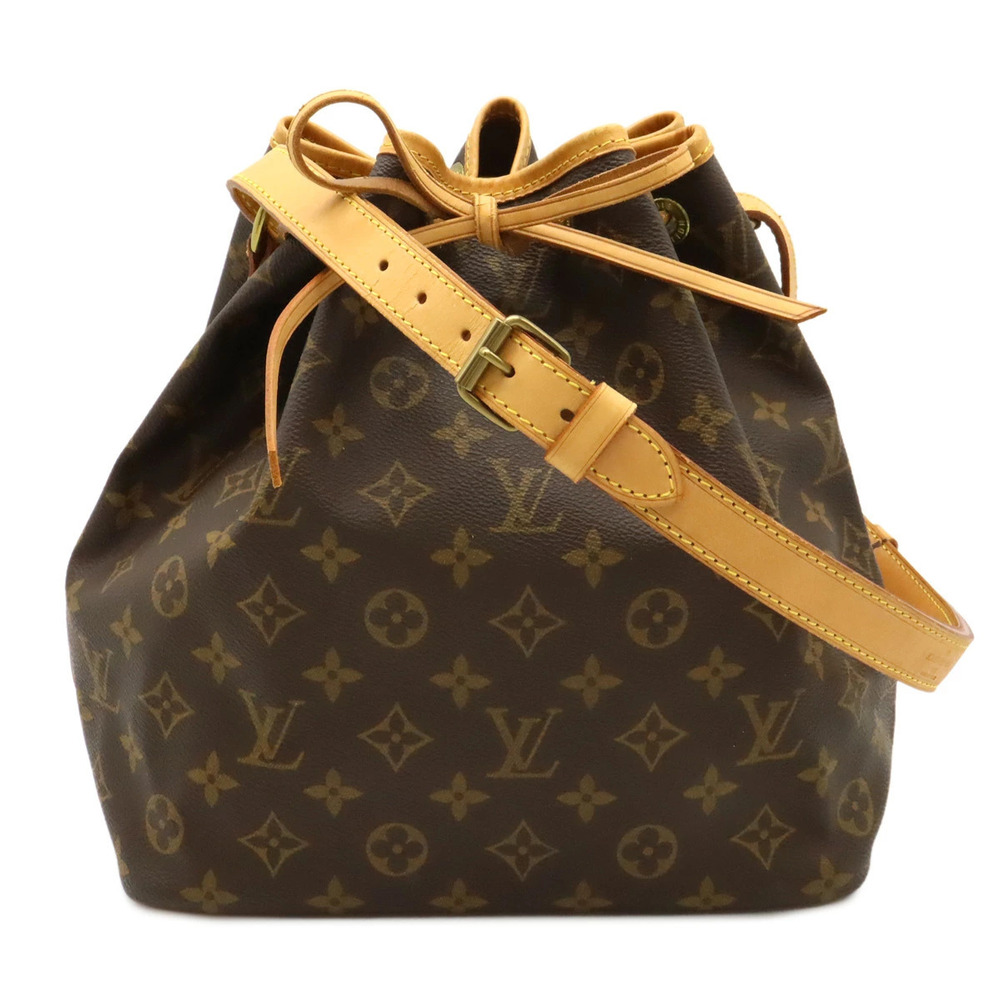 LOUIS VUITTON Monogram Shoulder Bag Hobo Drawstring